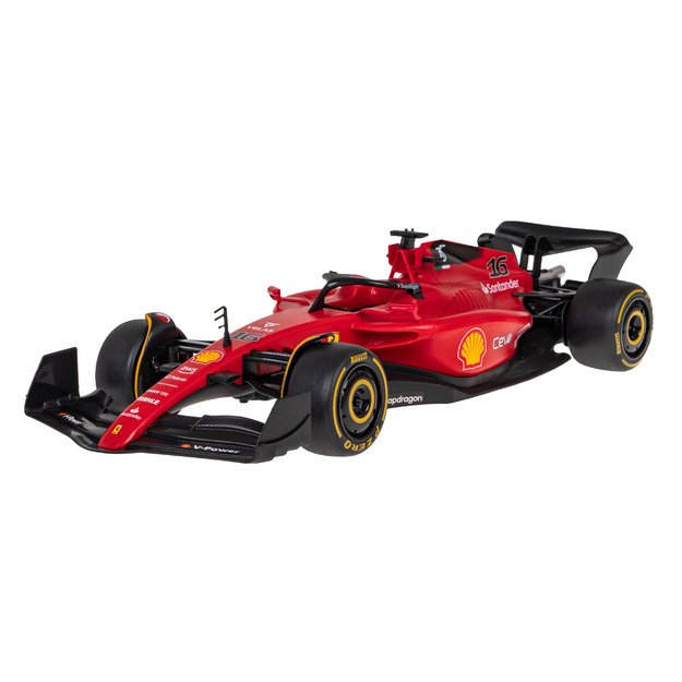 Nuotoliniu būdu valdomas sportinis Ferrari F1 75 automobilis, raudonas 