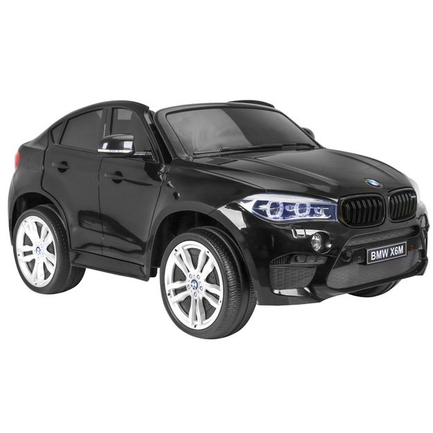 Dvivietis elektromobilis vaikams BMW X6 M XXL, juodas