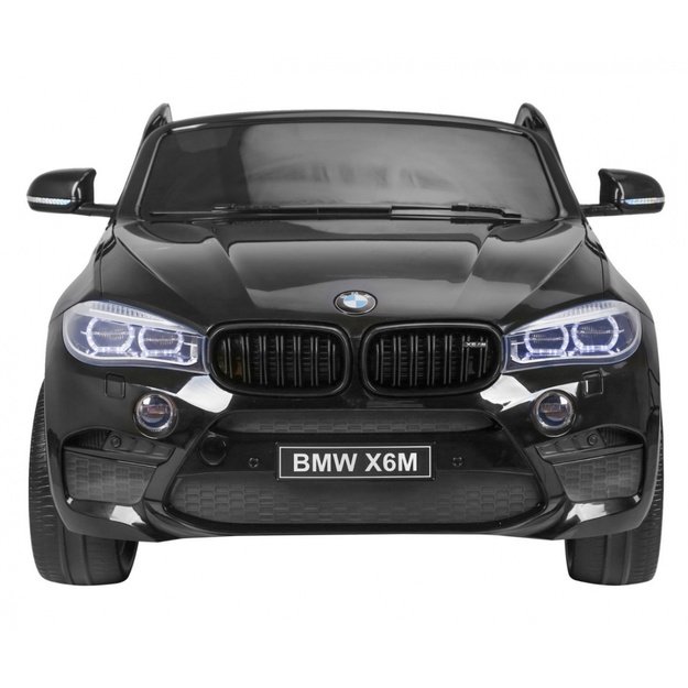 Dvivietis elektromobilis vaikams BMW X6 M XXL, juodas