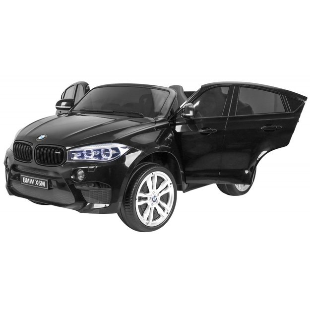 Dvivietis elektromobilis vaikams BMW X6 M XXL, juodas