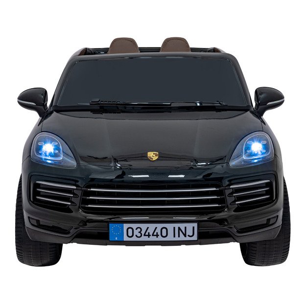 Vienvietis elektromobilis Porsche Cayenne S, juodas lakuotas