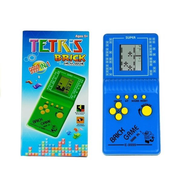 Klasikinis žaidimas „Tetris“ mėlynas