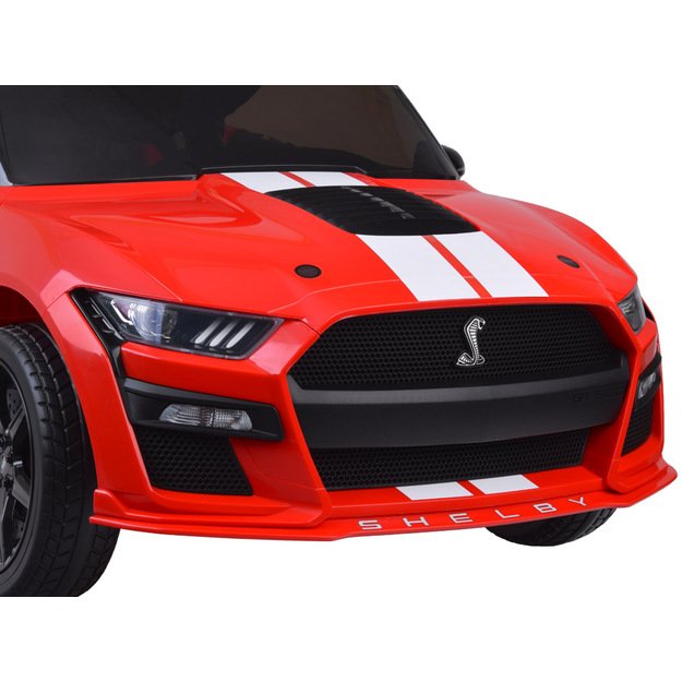 Vienvietis elektromobilis vaikams Ford Mustang Shelby GT500, raudonas