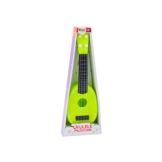 Mini ukulelė vaikams su 4 stygomis, žalia