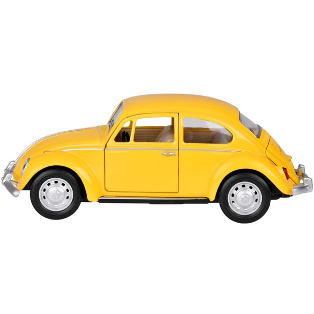 Metalinis automobilio Volkswagen Classical Beetle modelis su šviesos ir garso efektais