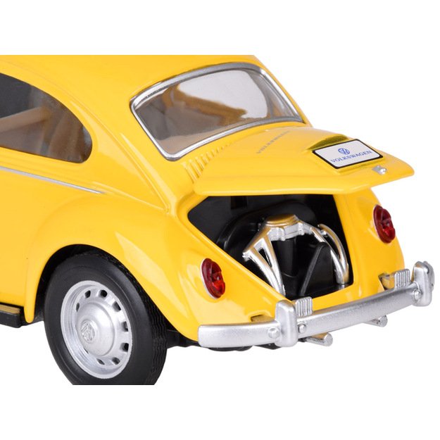 Metalinis automobilio Volkswagen Classical Beetle modelis su šviesos ir garso efektais