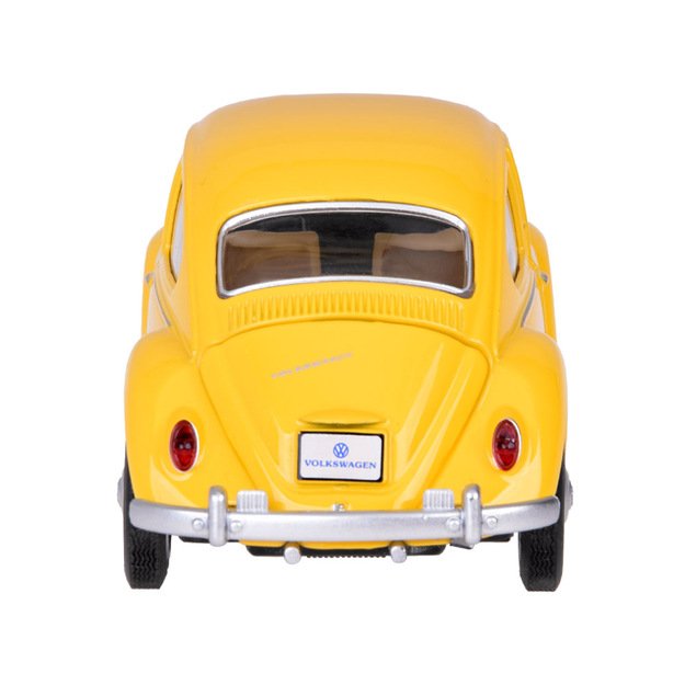 Metalinis automobilio Volkswagen Classical Beetle modelis su šviesos ir garso efektais