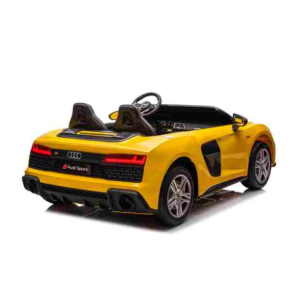 Dvivietis elektromobilis vaikams Audi Spyder R8 Lift, geltonas