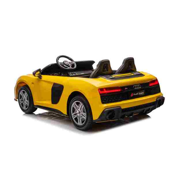 Dvivietis elektromobilis vaikams Audi Spyder R8 Lift, geltonas