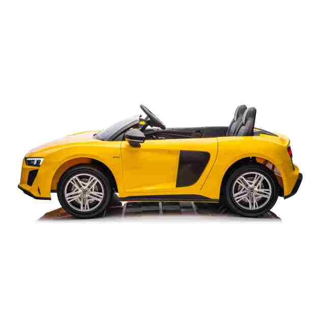 Dvivietis elektromobilis vaikams Audi Spyder R8 Lift, geltonas