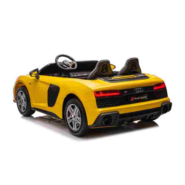 Dvivietis elektromobilis vaikams Audi Spyder R8 Lift, geltonas