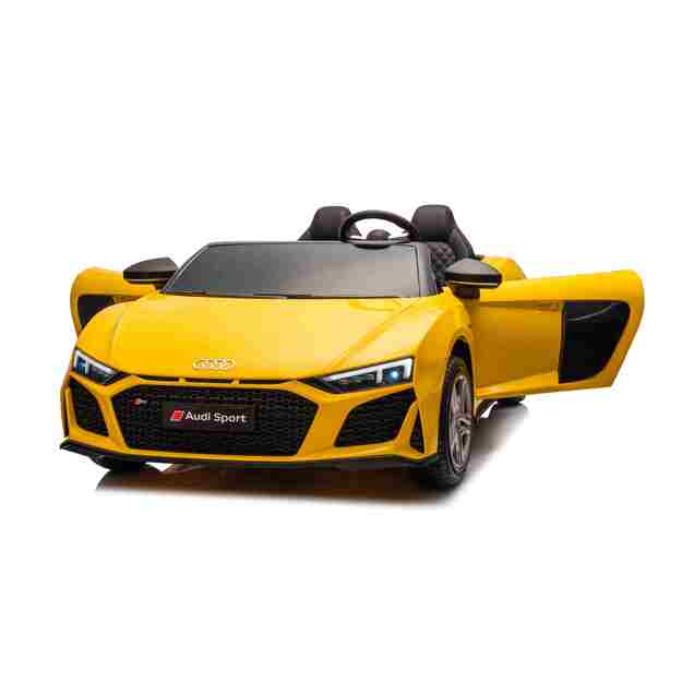 Dvivietis elektromobilis vaikams Audi Spyder R8 Lift, geltonas