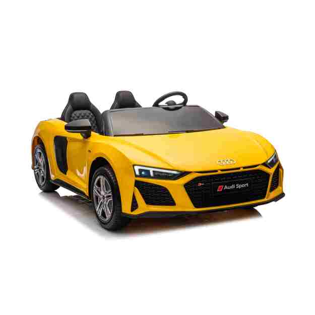 Dvivietis elektromobilis vaikams Audi Spyder R8 Lift, geltonas