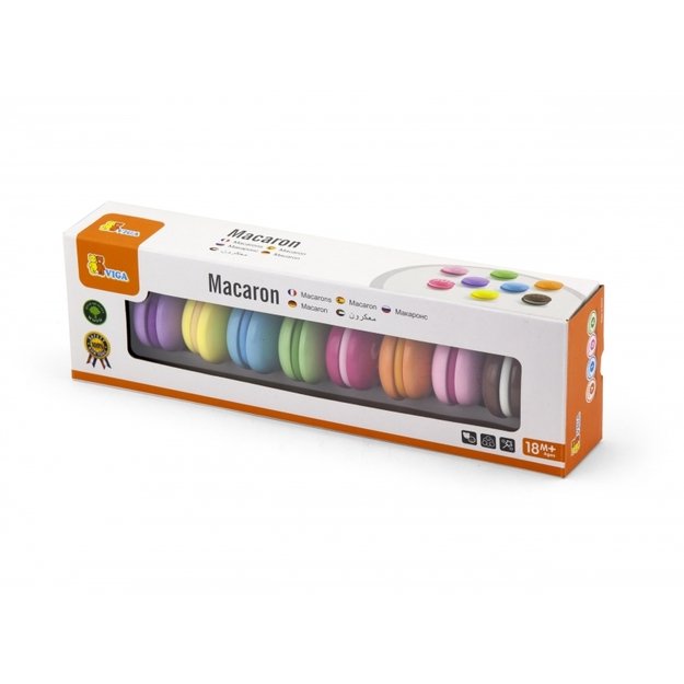 Medinių sausainių Macarons rinkinys 8 el, VIGA