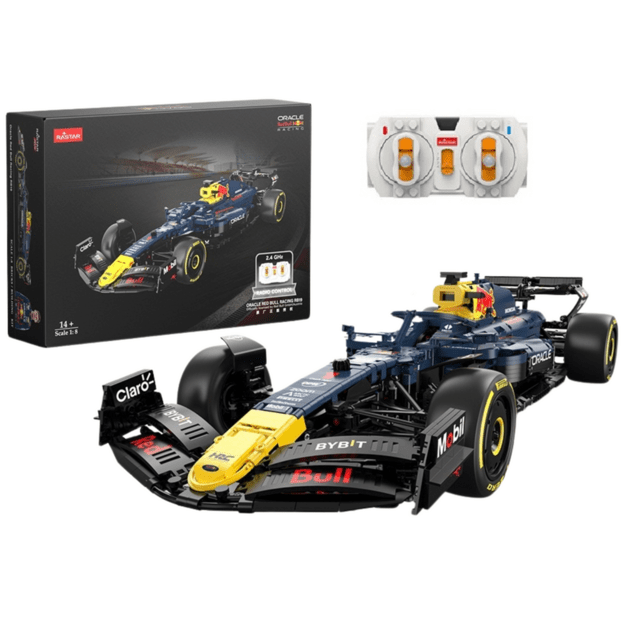 Nuotoliniu būdu valdomas Red Bull F1 RB19 automobilis 1:8, mėlynas