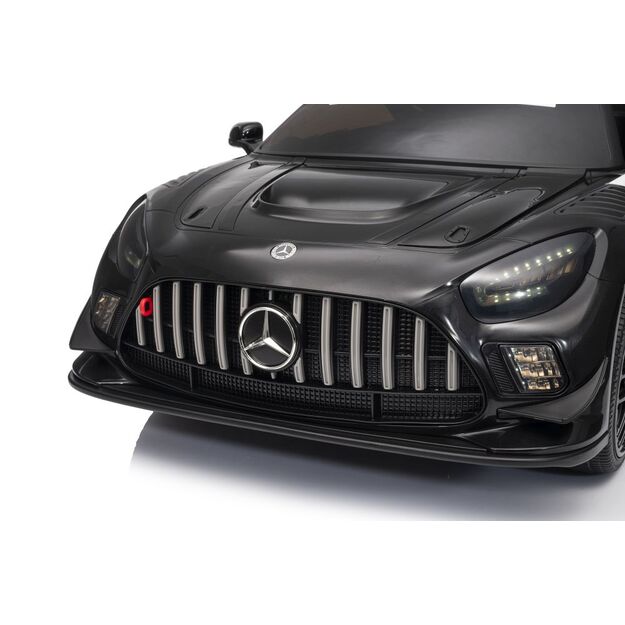 Vienvietis elektrinis sportinis automobilis Mercedes AMG GT3 vaikams, juodas