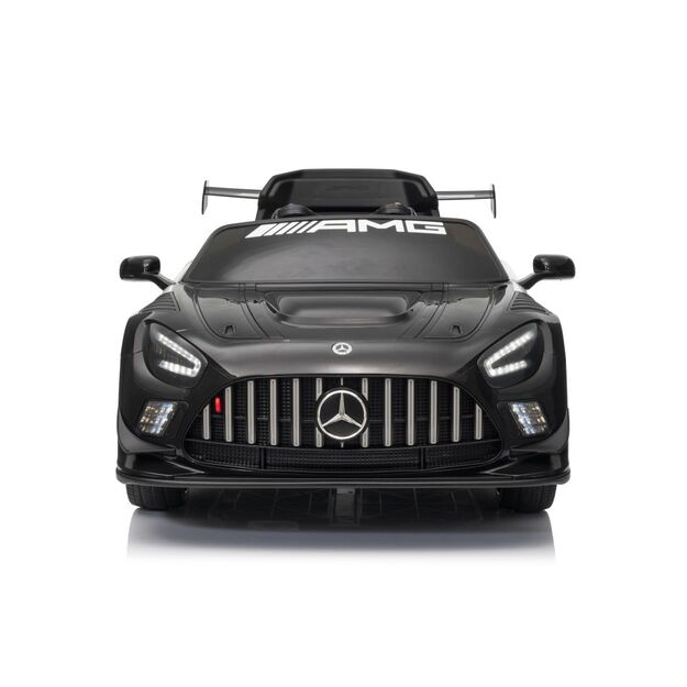 Vienvietis elektrinis sportinis automobilis Mercedes AMG GT3 vaikams, juodas