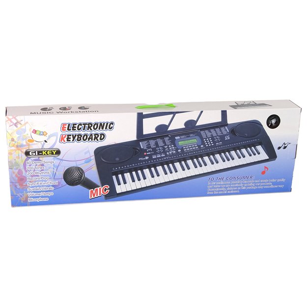 Elektrinis pianinas su mikrofonu MQ-6159 "Bluetooth" 61 klavišas