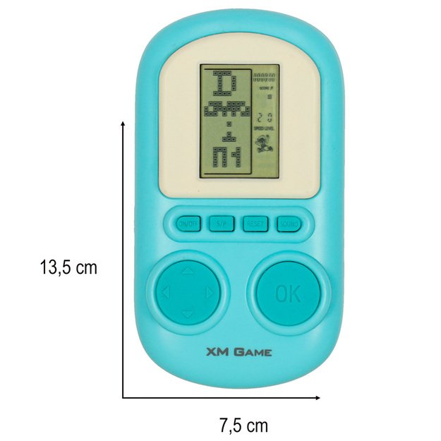 Elektroninė žaidimų konsolė, mėlyna