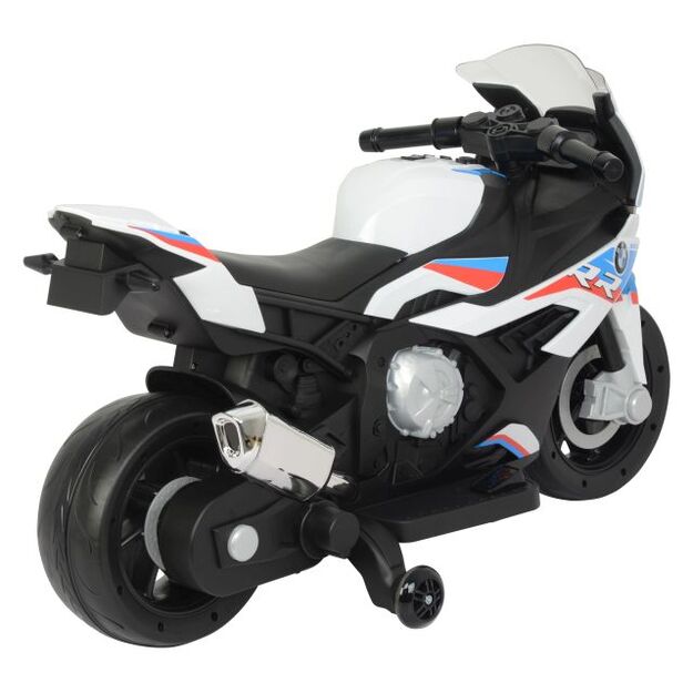 Elektrinis motociklas vaikams BMW S1000RR, baltas