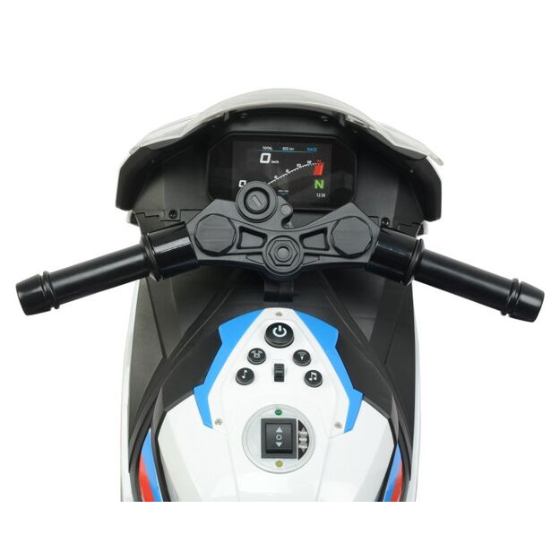 Elektrinis motociklas vaikams BMW S1000RR, baltas