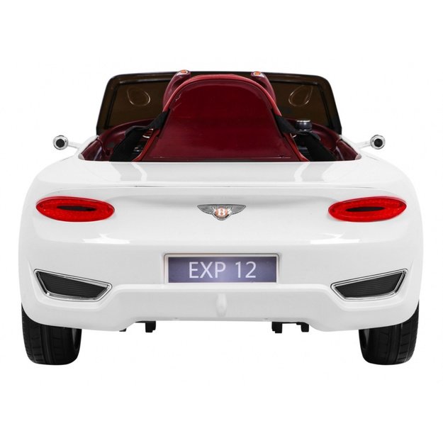 Vienvietis elekromobilis vaikams Bentley EXP12, baltas