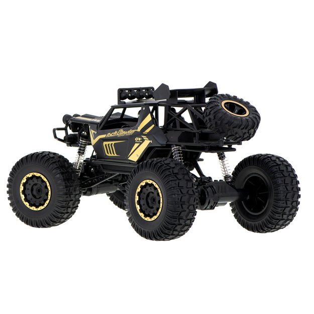 Nuotoliniu būdu valdomas visureigis ,,Rock Crawler" 1:8, juodas