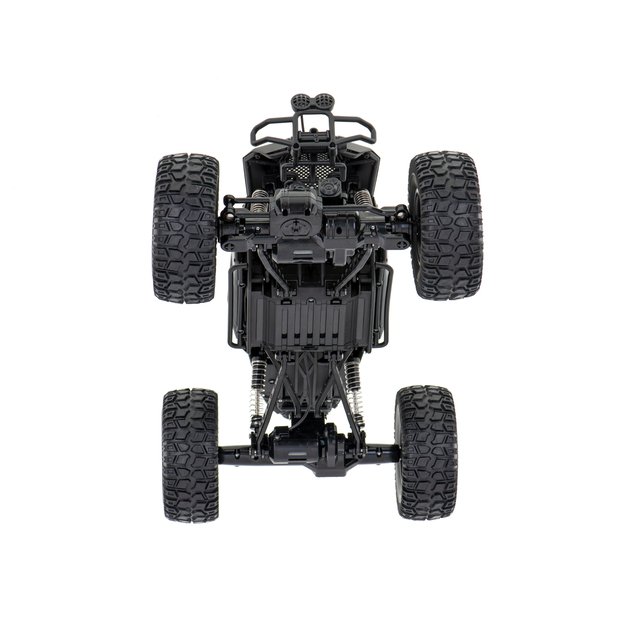 Nuotoliniu būdu valdomas visureigis ,,Rock Crawler" 1:8, juodas