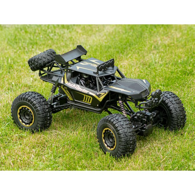 Nuotoliniu būdu valdomas visureigis ,,Rock Crawler" 1:8, juodas