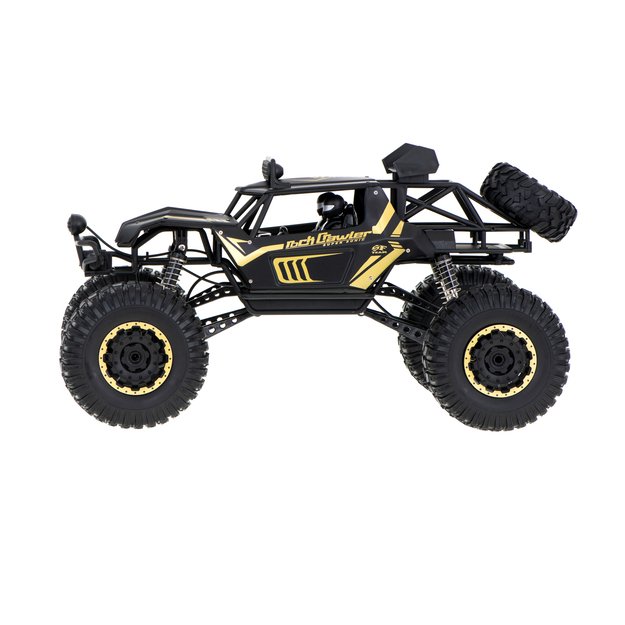 Nuotoliniu būdu valdomas visureigis ,,Rock Crawler" 1:8, juodas