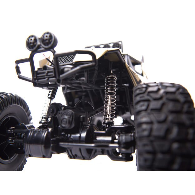 Nuotoliniu būdu valdomas visureigis ,,Rock Crawler" 1:8, juodas