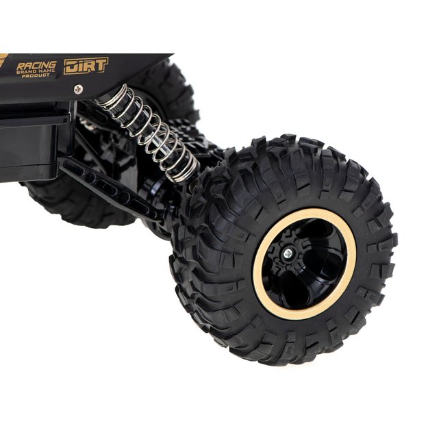 Nuotoliniu būdu valdomas automobilis ,,Rock Crawler", 2.4 GHz, auksinis