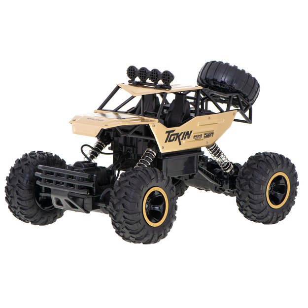 Nuotoliniu būdu valdomas automobilis ,,Rock Crawler", 2.4 GHz, auksinis