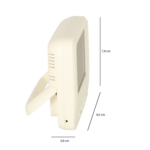 Higrometras - laikrodis kambario termometras drėgmės matuoklis LCD