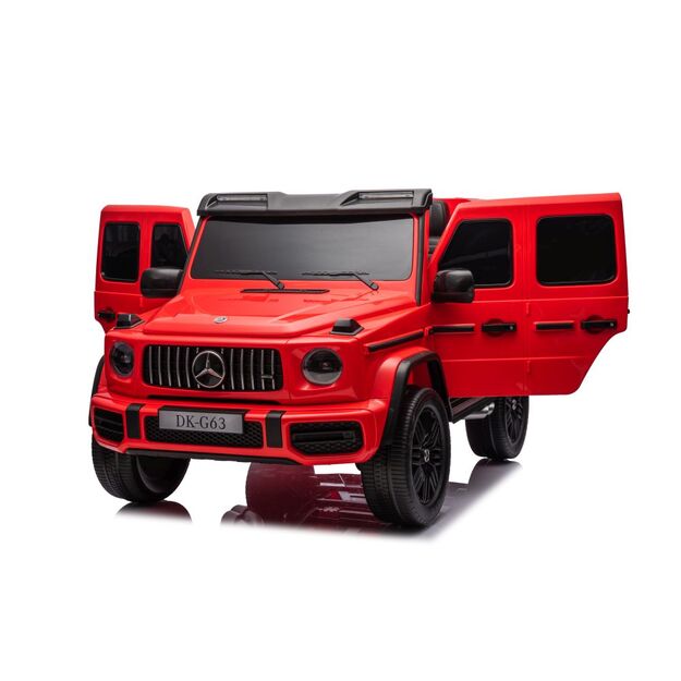 Dvivietis elektrinis džipas Mercedes G63 XXL 4x4, raudonas