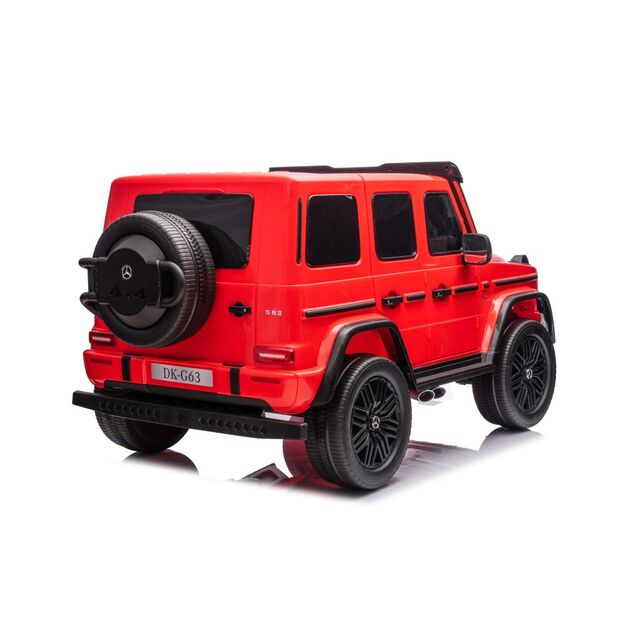 Dvivietis elektrinis džipas Mercedes G63 XXL 4x4, raudonas