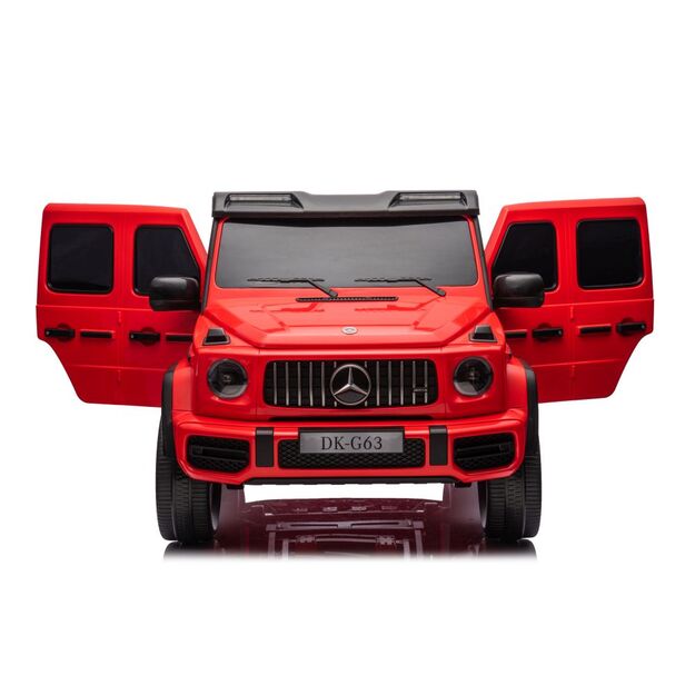 Dvivietis elektrinis džipas Mercedes G63 XXL 4x4, raudonas