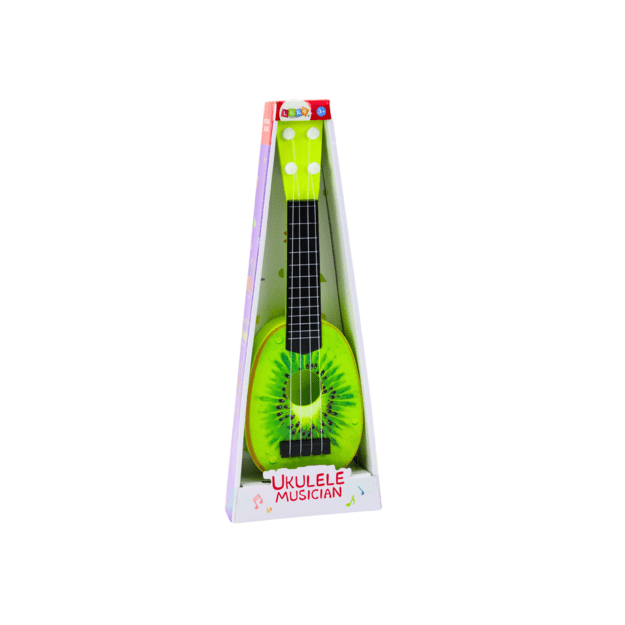 Mini ukulelė vaikams su 4 stygomis, žalia