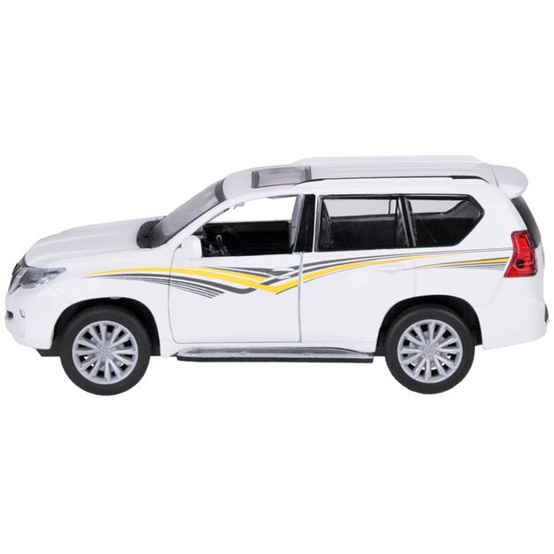 Metalinis automobilio modelis TOYOTA LAND CRUISER PRADO, baltas