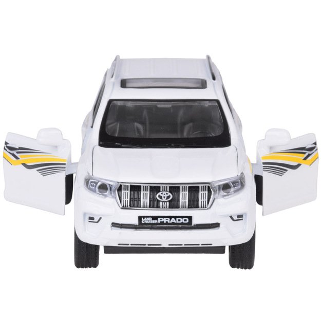 Metalinis automobilio modelis TOYOTA LAND CRUISER PRADO, baltas