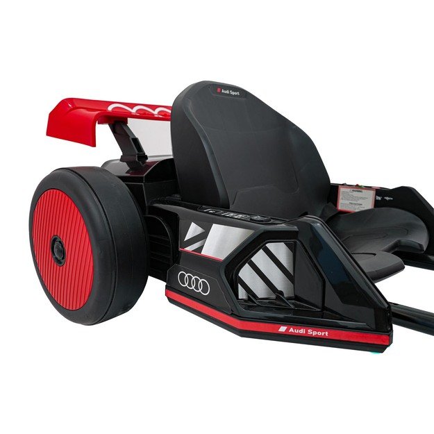 Vienvietis elektromobilis vaikams Audi Gokart su drifto funkcija, raudonas