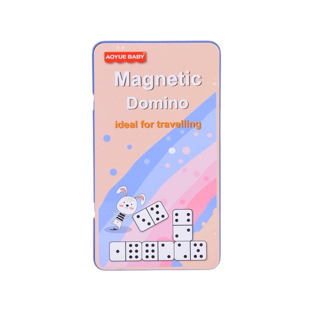 Magnetinis mini domino žaidimas vaikams ir suaugusiesiems