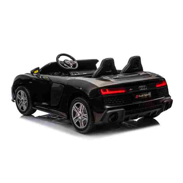 Dvivietis elektromobilis vaikams Audi Spyder R8 Lift, juodas