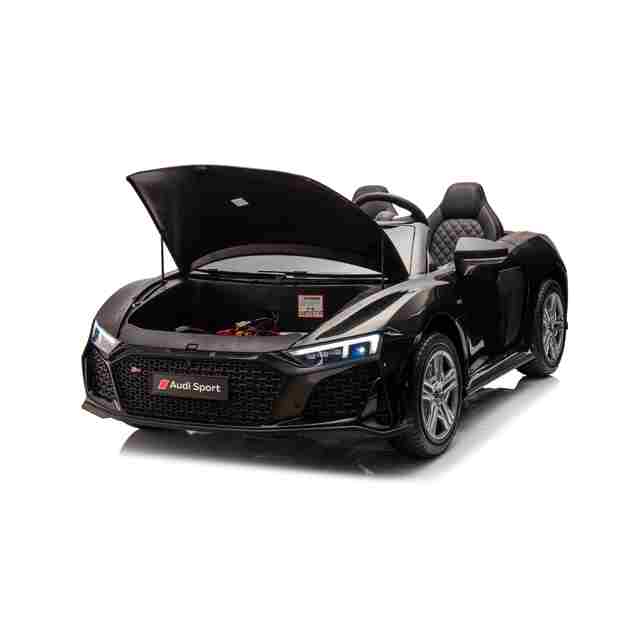 Dvivietis elektromobilis vaikams Audi Spyder R8 Lift, juodas