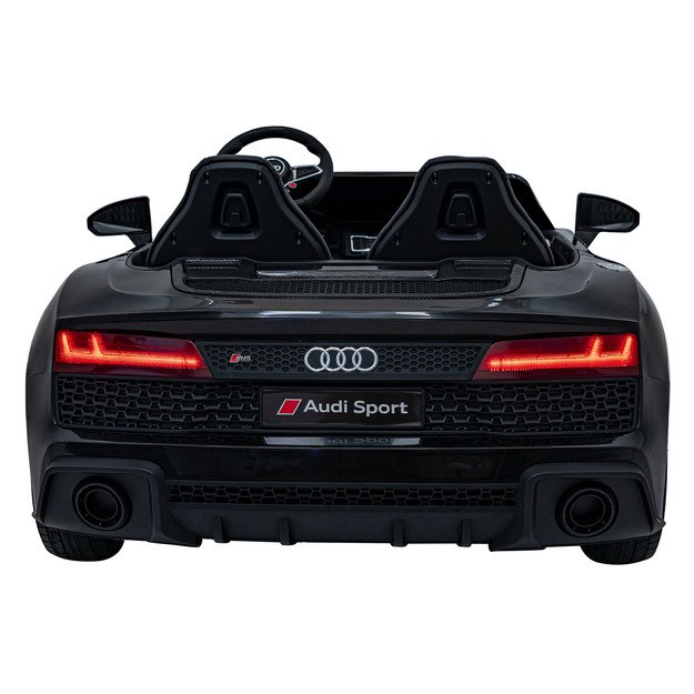 Dvivietis elektromobilis vaikams Audi Spyder R8 Lift, juodas