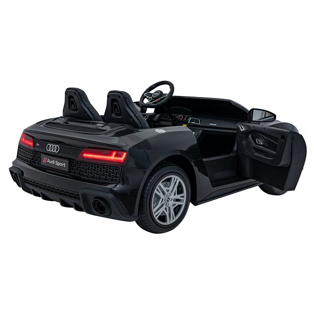 Dvivietis elektromobilis vaikams Audi Spyder R8 Lift, juodas