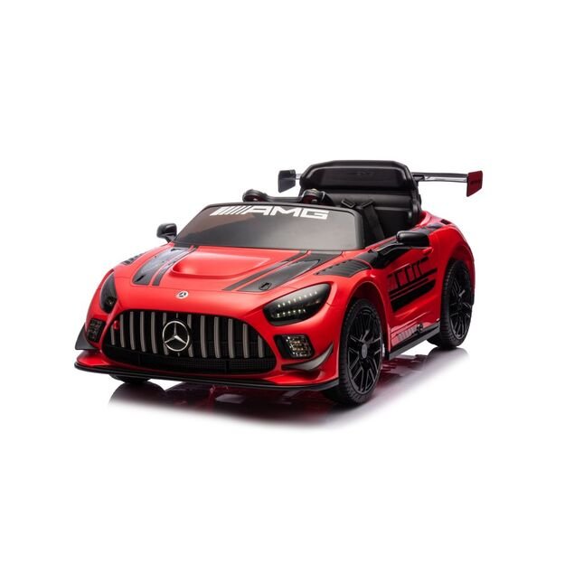 Vienvietis elektrinis sportinis automobilis Mercedes AMG GT3 vaikams, raudonas