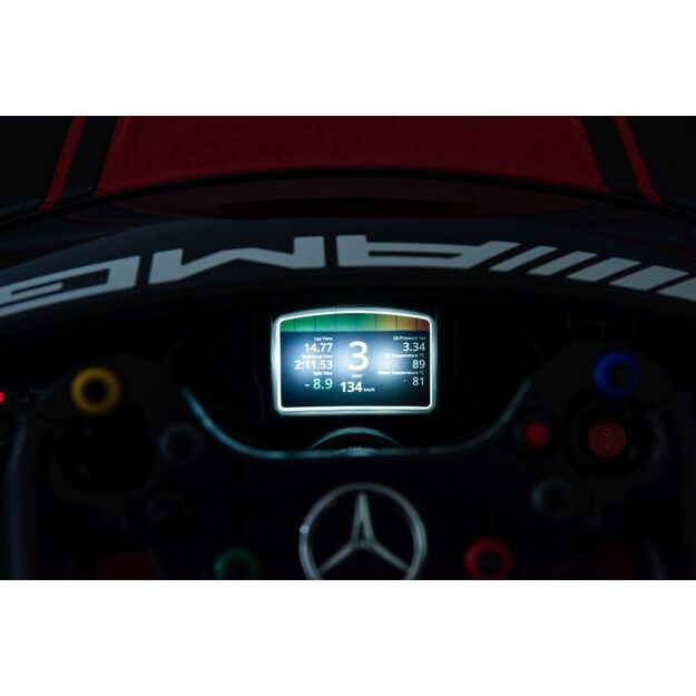 Vienvietis elektrinis sportinis automobilis Mercedes AMG GT3 vaikams, raudonas