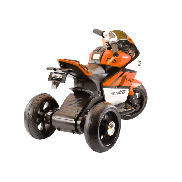 Elektrinis motociklas vaikams Moto V6 HT-5188, oranžinis