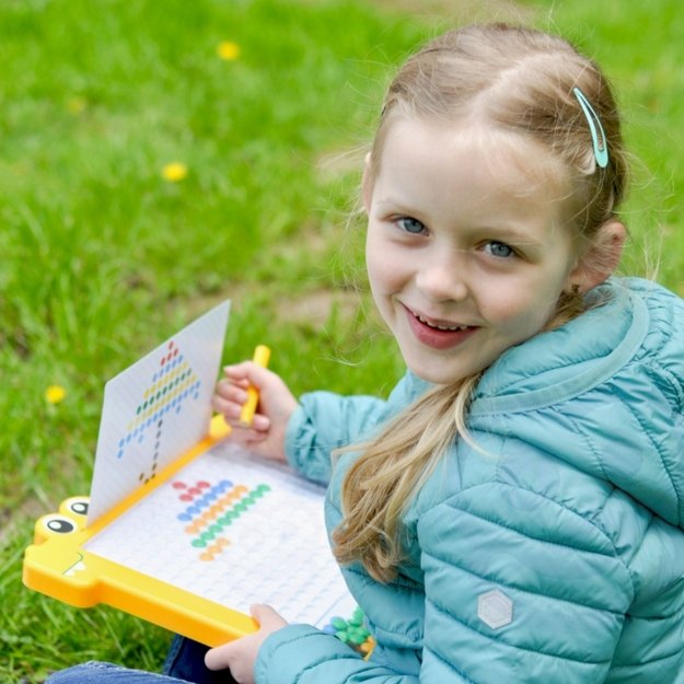 Montessori magnetinė lenta MagPad, WOOPIE, geltonas